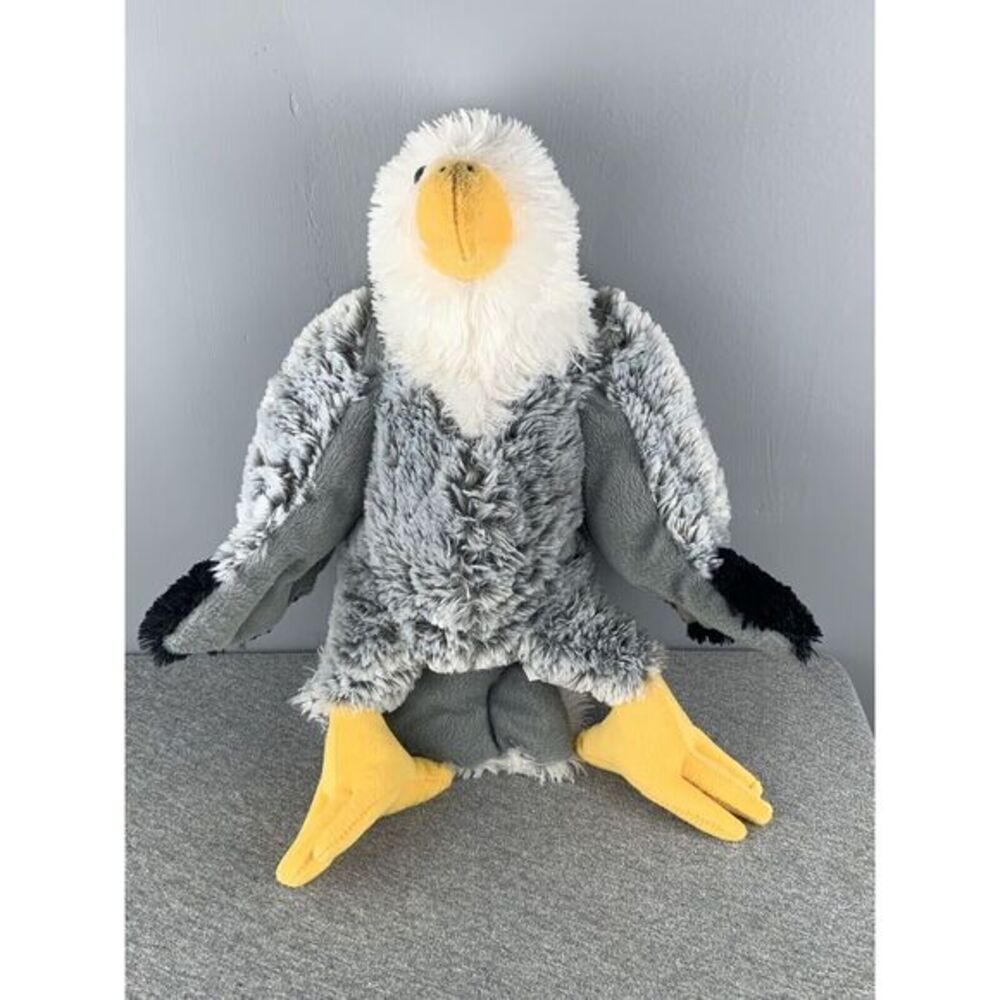 Bald Eagle Plush Bird 14" Nanco Animaland Stuffed Animal‎ Toy USA Nations Emblem